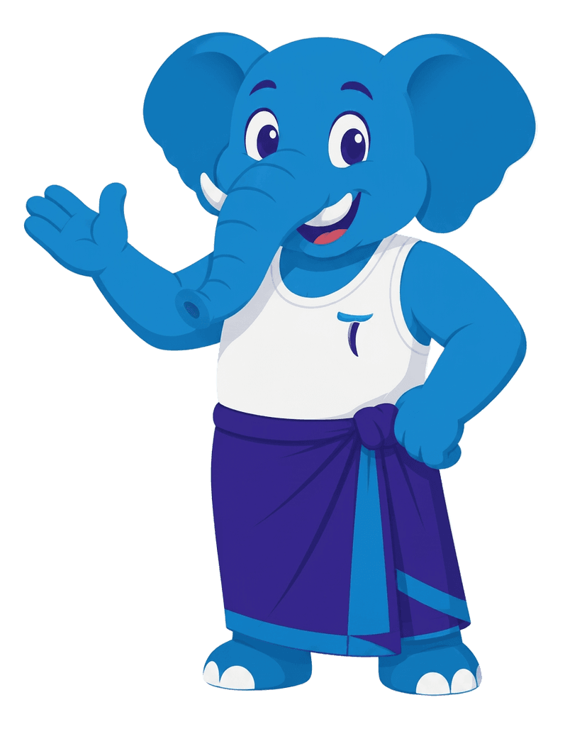 Tuskers mascot waving